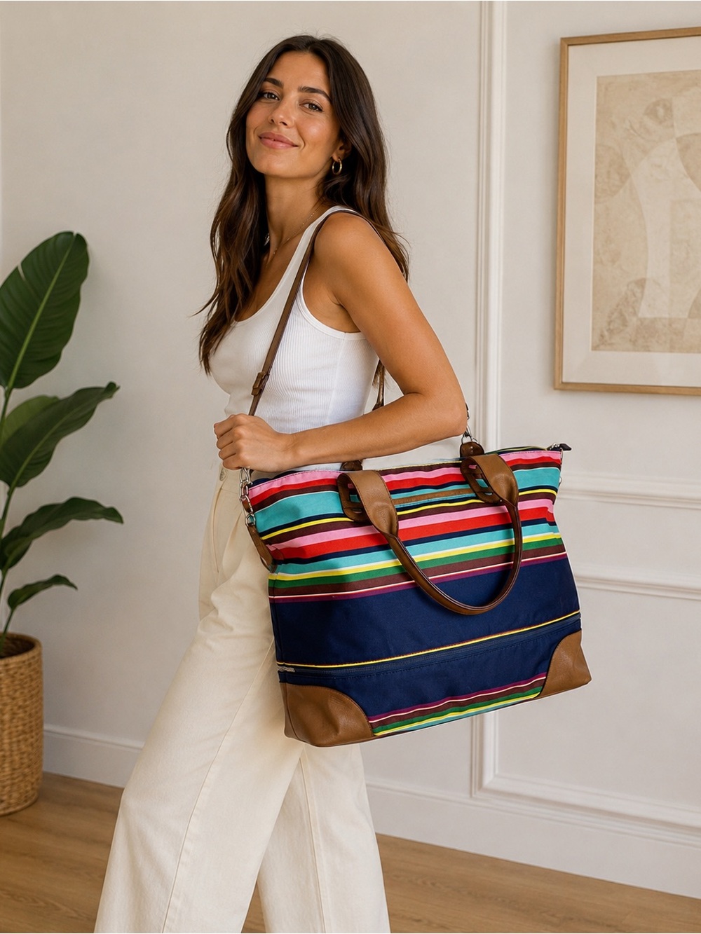 Stella & Dot "Let's Get Carried Away" Large Weekender Tote |
Strped | Travel Bag